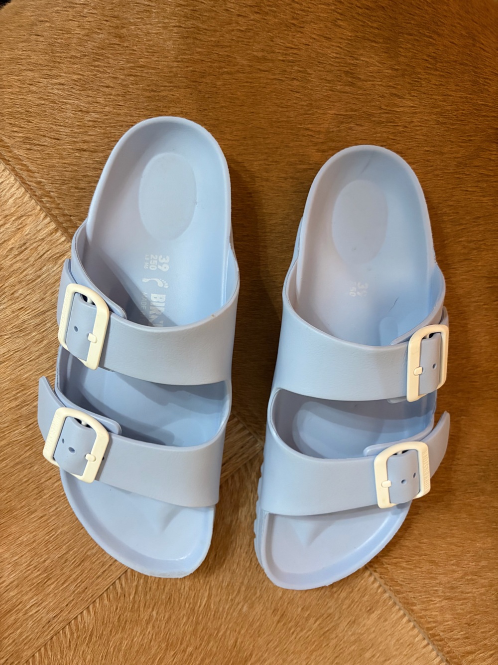 Birkenstock Kids Pale Blue Two-Buckle EVA Sandals